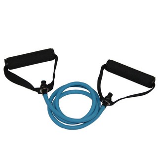 CJIT 多功能一字拉力器 瑜伽TPE乳膠拉力繩 腳蹬彈力繩 力量訓練健身用品, 藍色20磅, 1個