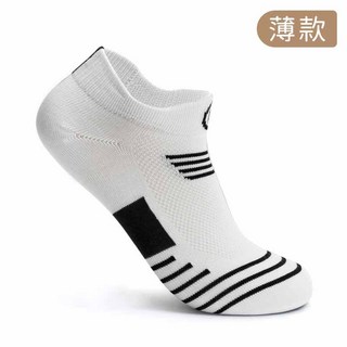 IFaith 耐穿高CP值籃球襪，中筒運動襪，毛巾底防滑，加厚休閒棉襪, 1個, 白【薄款短筒】