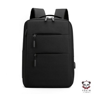 usb充電書包 多功能商務旅行防水筆記本電腦雙肩揹包, 1個, 【黑色】15.6吋筆電背包, 黑色