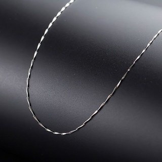 S925純銀基礎款裸鏈女項鏈 鎖骨鏈 盒子鏈 蛇骨鏈