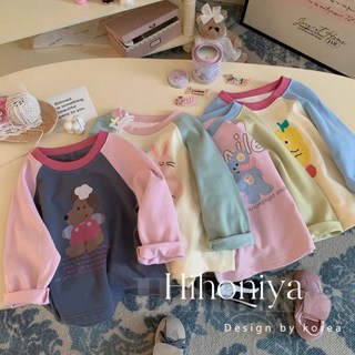 可愛兔童裝 女童秋冬純棉卡通印花長袖打底衫