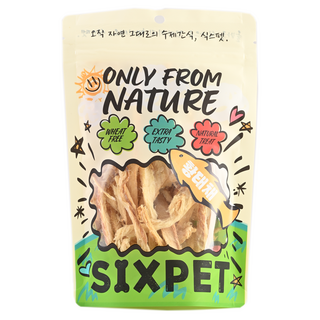 식스펫 국내산 오직 자연재료 30일 강아지 고양이 간식, 30g, 1개, 푹신 황태채