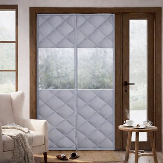 다잘 두꺼운패딩 투명 방풍비닐 자석 외풍차단 벨크로 포함, 1개