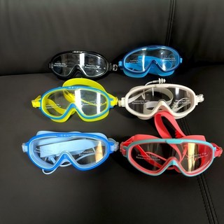 新款大框游泳眼鏡 高清防水防霧 兒童成人泳鏡, 1個, 兒童一體式大框泳鏡（顏色混搭）10個