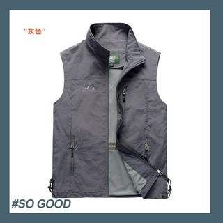 戶外休閒多口袋背心 戰術 登山 釣魚 機能 百搭個性 攝影男 工裝外套
