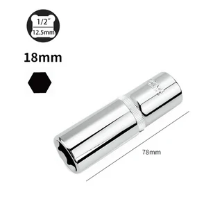 1/2inch 8-27mm 딥 소켓 어댑터 육각 소켓 렌치 드라이브 헤드 래칫 도구 고 토크 소켓 렌치 드라이버 도구, 01 빠른, 09 18mm