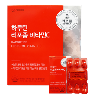 하루틴 리포좀 비타민C 1100mg 국내최초 리포좀공법, 30정, 6박스