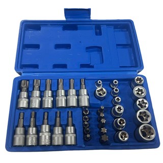 공구가이드 별비트 소켓세트 34P 복스세트 복스알세트 비트세트, 1개