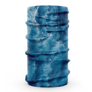 廣隆 冰絲頭巾 冷感防曬魔術頭巾 防風防塵騎行面罩 運動頭巾頭套圍脖口罩面罩 抗UV透氣吸汗, 蔚藍, 1個