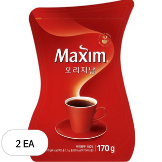 [조한스토어] 맥심 커피 오리지날 + 모카골드 마일드 묶음 알갱이 블랙커피, 170g, 2개, 1개입