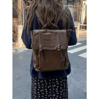 【MDMS】日系後背包 制服學院風 雙肩包 復古劍橋包 大學生書包 郵差包 皮革 大容量 B236