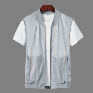 남자여름배스트 빅사이즈 가디건 슬림 조끼 얇은 조끼 메쉬 조끼 멀티 포켓 남성 아우터 자켓 D99U