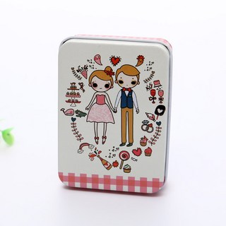 嗨購 創意桌面長方形馬口鐵收納盒 禮品明信片小鐵盒 馬口鐵金屬盒批發, 男女, 1個