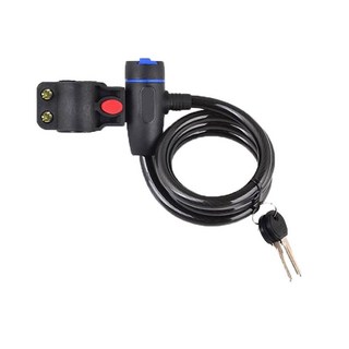 自行車大鎖 鑰匙防盜鎖, 1個, Black