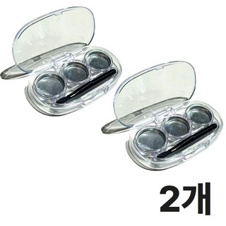 메이크업 립 섀도우 공팔레트 3구, 2개, 투명