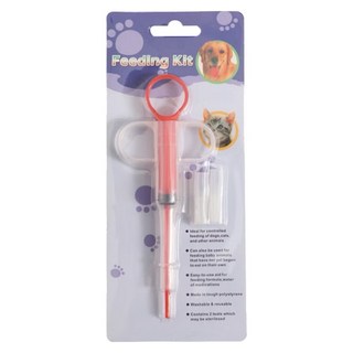 寵物餵藥器 寵物餵藥針筒，安全材質，精準劑量，多功能餵藥，輕鬆餵藥, 紅色, 1個