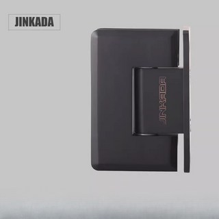 JINKADA 無框玻璃門夾 鉸鏈 90度 啞光黑
