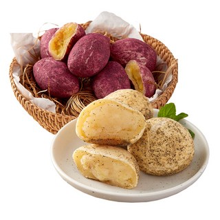 파르팜 제주 감자빵 20개입 + 고구마빵 20개입 세트 아침 식사대용 모닝 빵, 1세트, 1.52kg