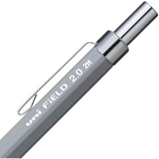 UNI三菱鉛筆FiELD工程專用HB/2H粗筆芯2mm自動鉛筆M20-700 - 建築裝潢木工筆, 1個, 2H/鐵灰色M20-700 1P.2H, 2mm