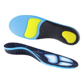 舒適減震運動鞋墊，足弓支撐，透氣吸汗，男女通用, 1個