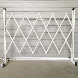 玻璃鋼伸縮圍欄 隔離欄 反光欄杆 施工護欄 圍擋 防護欄 圍欄 交通圍欄 伸縮柵欄門 拱形伸縮圍欄學校門口, 全白高1.2米長2.5米國標加厚款