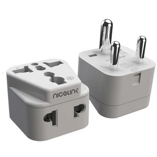 威勁 WAD-10 旅行防火轉接頭 萬用插座轉歐規插頭 印度/尼泊爾適用 隔日配, 1個