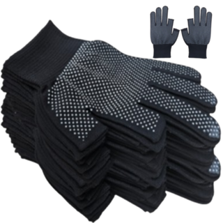 [실속소비] 룰루레빗 미끄럼방지 핑거홀 터치 장갑 세트, 블랙10개입, 블랙, 1세트