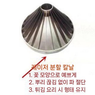 블루밍어니언 만들기 양파 튀김 슬라이서 꽃 양파절단기, D. (정제 레이저 인덱스 팁)절화