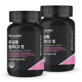뉴센트리 무궁 알파CD 핏 무궁화 추출물 식약청인증, 2개, 60정