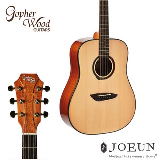 [고퍼우드] 어쿠스틱기타 G101 NA 유광 D바디 탑스프루스 입문용 통기타, 단품, 1개, 단품