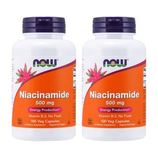 나우푸드 나이아신아마이드 500mg 캡슐, 2개, 100정