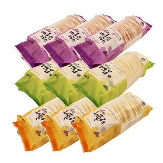 신영제과 뻥과자 100g 세가지맛 혼합 9입 (자색고구마3 단호박3 양파3), 9개