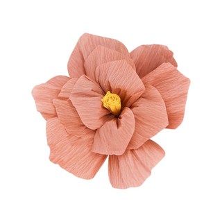 好買先生 立體皺紋紙花 皺紋花朵 紙扇花 婚房佈置 壁貼 牆壁裝飾 布置道具 背景牆 婚慶用, 皺褶紙花〚藕粉色〛,直徑約30cm, 藕粉色