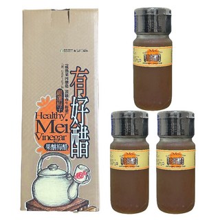 Healthy Mei Vinegar 果釀梅醋 成熟果肉釀造 頂級養生梅醋, 3個, 500ml