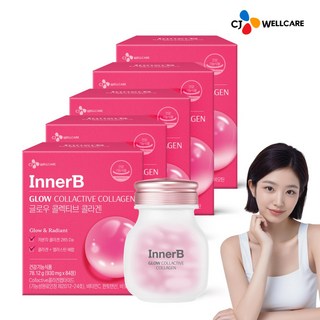 CJ 이너비 글로우 콜렉티브콜라겐, 84정, 5개