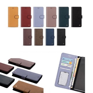 갤럭시 S21플러스 케이스 G996 천연 소가죽 라핀넬리 더블에이 (3종) 시리즈 카드 지폐 슬림 지갑 커버 (자석 뽁뽁이 선탱형)