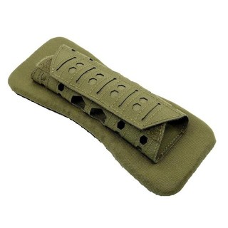 墊肩肩膀墊 護肩神器 激光切割 戰術肩墊透氣戰術背心肩墊 肩墊肩部緩沖 防滑襯墊木頭重, 軍綠色, 1個