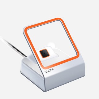 商米 桌上型有線USB條碼掃描器，快速掃描，穩定傳輸，零售倉儲適用, 1個, 商米小閃