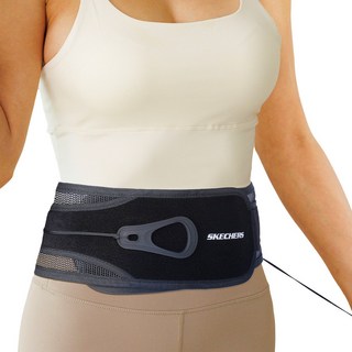 스케쳐스 테크핏 허리 보호대 복대 얇은 메쉬 여름용 이중압박 골프 산후 운동 슬림, 1개