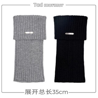 白色針織腿套女款 冬季保暖襪套 雪地堆堆襪 秋冬小腿襪 加厚款