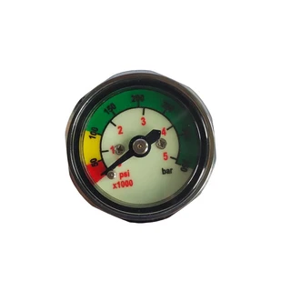 28mm 직경 미니 발광 스쿠버 다이빙 포니 병 게이지 350BAR/5000PSI 7/16"20UNF 스레드 1개 2개 옵션, 01 CHINA, 1 pcs