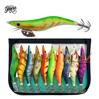 JAHCHO 에기선물세트 에기세트 무늬오징어 쭈꾸미 갑오징어 문어 채비 왕눈이, 3.0호, 10개, 15.6g, 3.0호 혼합색상