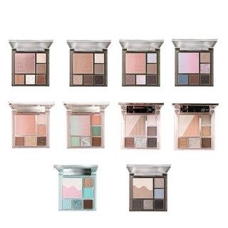 絝姿多功能綜合眼影盤 官方正品 消腫眼影 高光腮紅修容 一體韓系眼影, bl#海鹽勃艮第, 1個