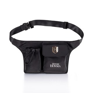 히토미혼마 초경량 원터치버클 파크골프 힙색, 블랙, 1개