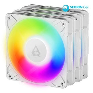 ARCTIC P12 Pro ARGB 화이트 3팩, 1개