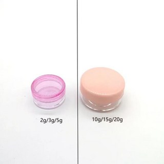 미니 원형 플라스틱 화장품 항아리 누출 방지 용기 샘플 냄비 크림 로션 연고 네일 패치 2g 3g 5g 10