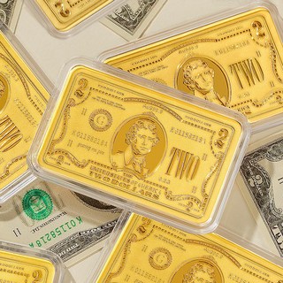 [골드팡] 24k 행운의 2달러 골드바 0.2g + 프리미엄 가죽패키지 +미니부적 증정 (당일도착) 금거래소 저중량금테크 미니사각코인 선물포장 황금쌀콩알금덩어리