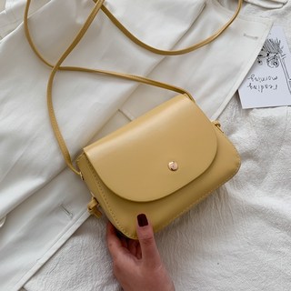 純色休閒馬鞍包 單肩 斜跨 小方包