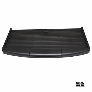 【 199出貨】ABS鍵盤托架 支架 辦公桌電腦鍵盤抽屜伸縮支撐架 帶靜音鍵盤拖軌道, 53cm黑色（不配導軌）, 1個