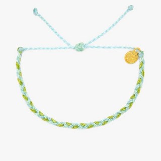 Pura Vida 美國手工 BREAKWATER 防波堤 迷你粗線編織可調式衝浪手環, 1個